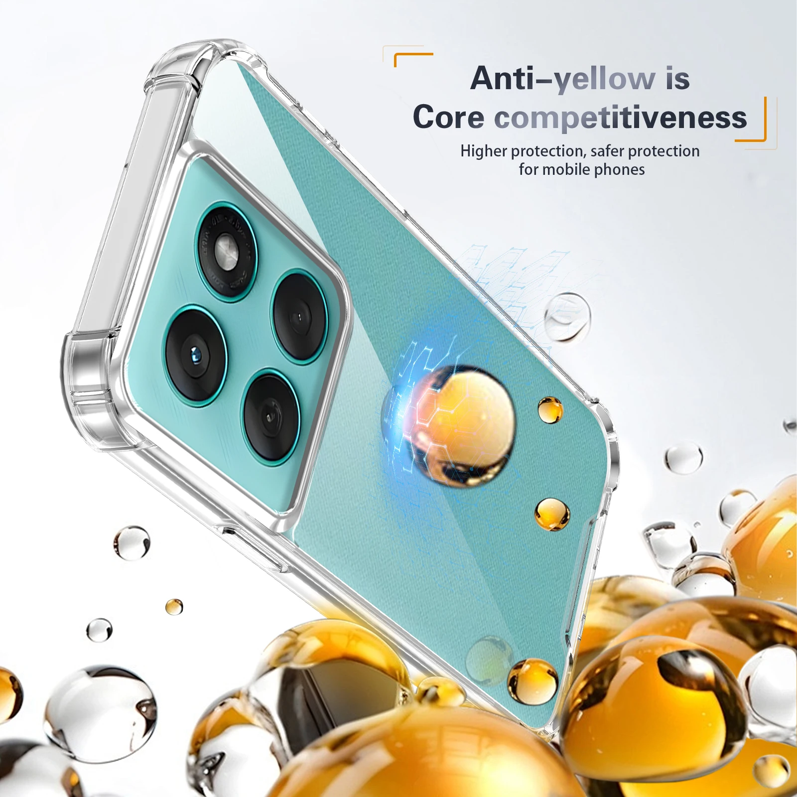 Phone Accessories Online Shop - Прозрачный противоударный чехол для Motorola Edge
